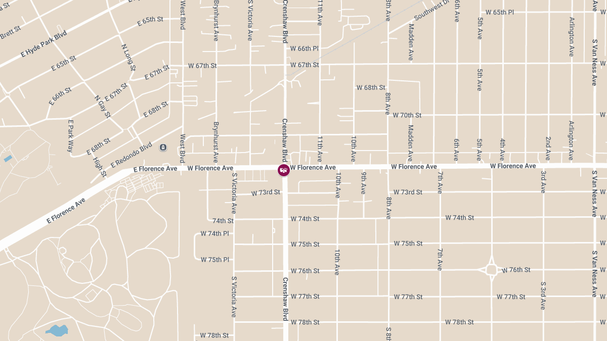 Accident With Injuries at Crenshaw Blvd & W Florence Ave