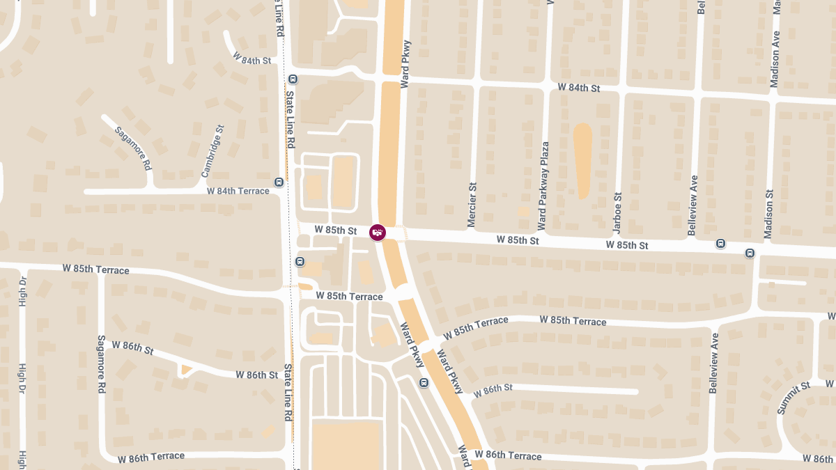 Accident With Injuries at W 85th St & Ward Pkwy
