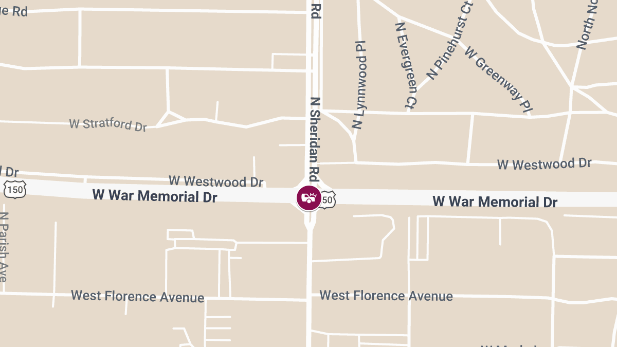 Accident With Injury Reported at W War Memorial Dr & N Sheridan Rd