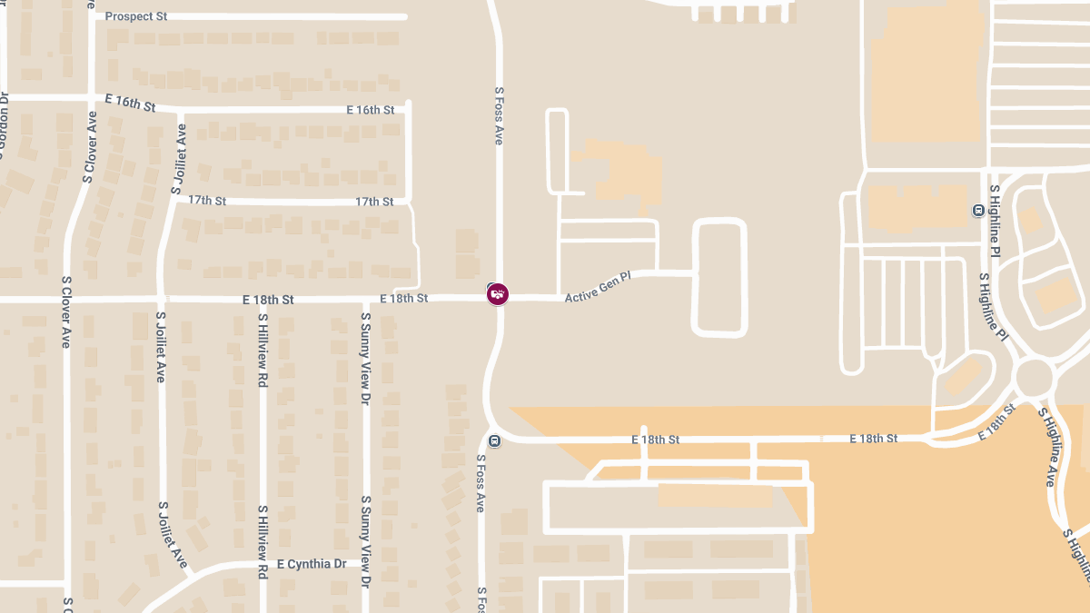 Accident at E 18th St & S Foss Ave Causes Injuries