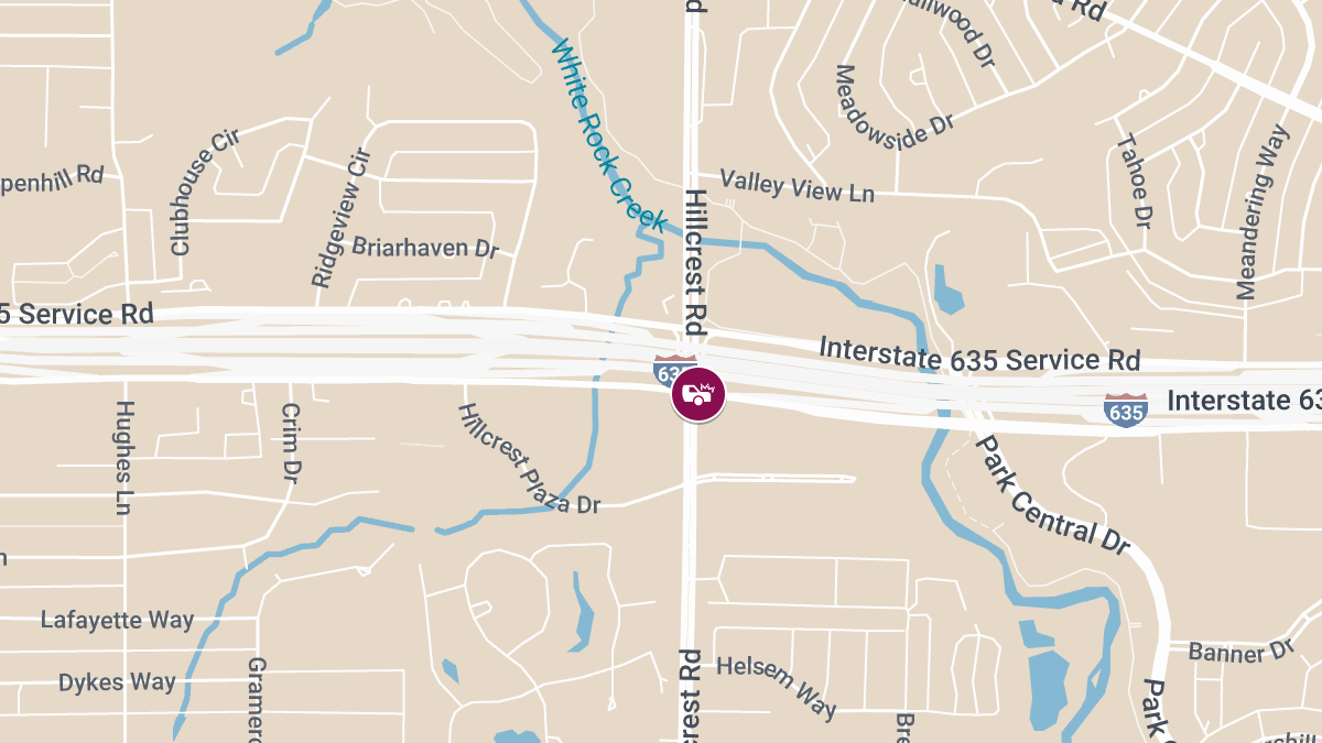 Accident at Lyndon B Johnson Fwy & Hillcrest Rd Results in Injuries 