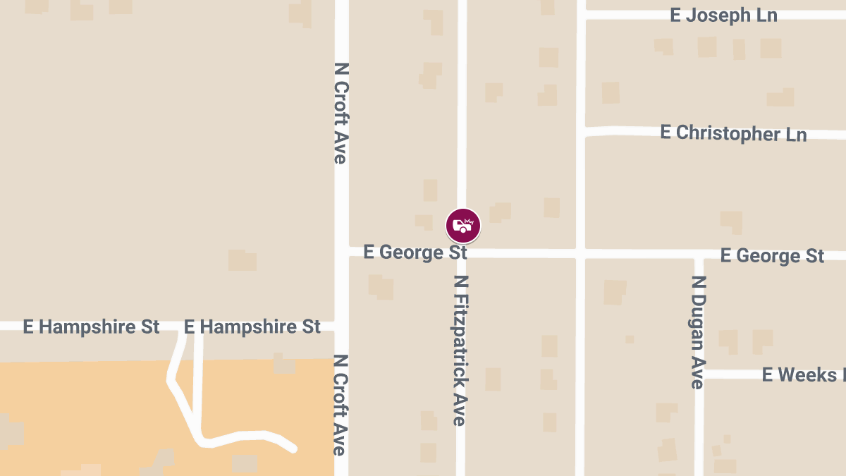 Accident with Injuries Causes Roadblock at E George St & N Fitzpatrick Ave