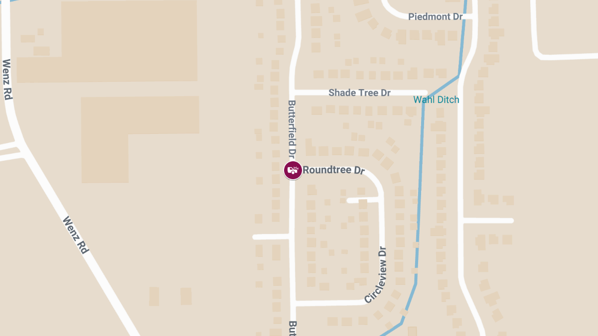 Accident with Injuries Involving Two Vehicles Near Butterfield Dr