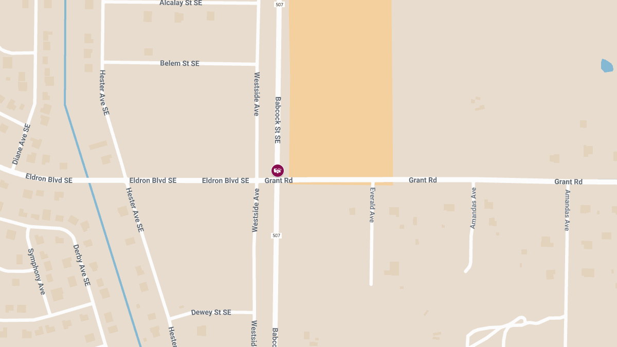 Accident with Injuries Reported at Babcock St SE and Grant Rd