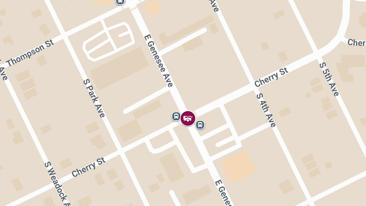 Accident with Injuries Reported at E Genesee Ave & Cherry St