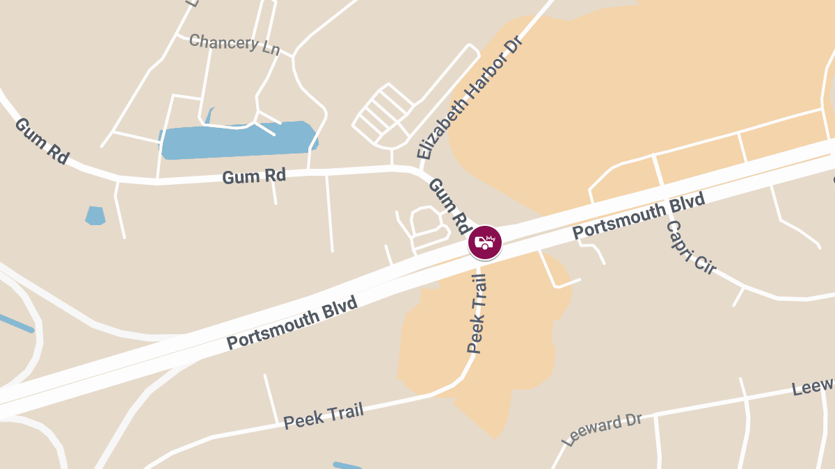 Accident with Injuries Reported at Portsmouth Blvd and Gum Rd