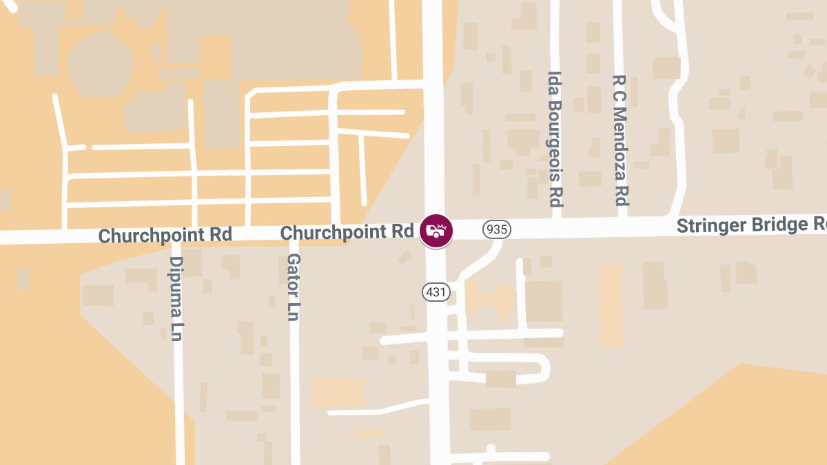 Accident with Injuries Reported on Churchpoint Rd at Hwy 431