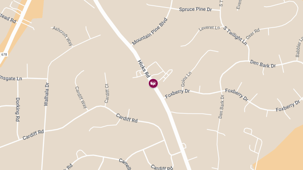 Accident with Injuries Reported on Hicks Rd