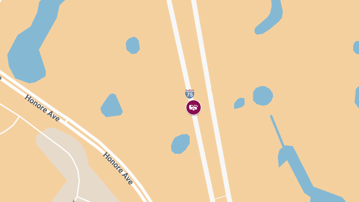 Accident with Injuries Reported on I-75 Near MM 205