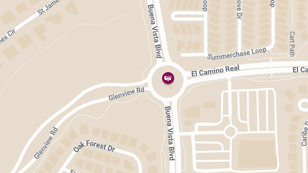 Accident with Injuries and Roadblock at N Buena Vista Blvd and El Camino Real