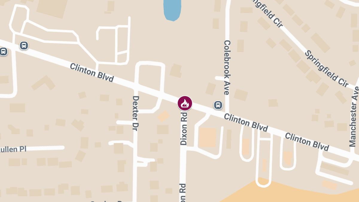 Accident with Injuries and Vehicle Fire at Dixon Rd & Clinton Blvd