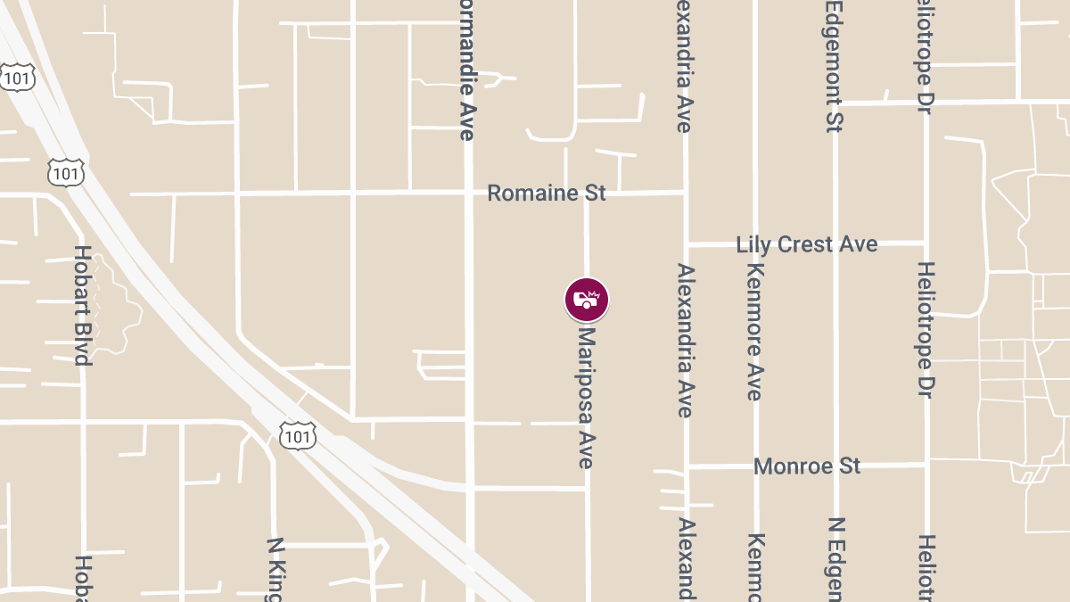 Accident with Injuries at 901 N Mariposa Ave