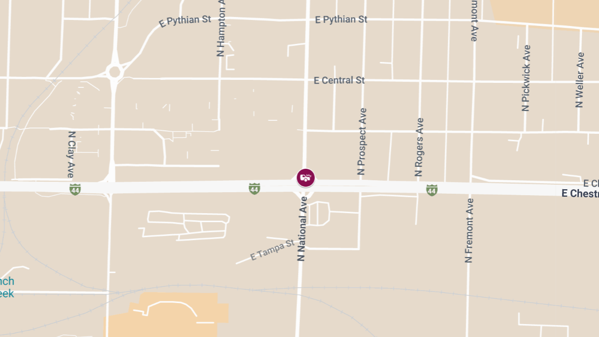Accident with Injuries at Chestnut Expressway and National Ave