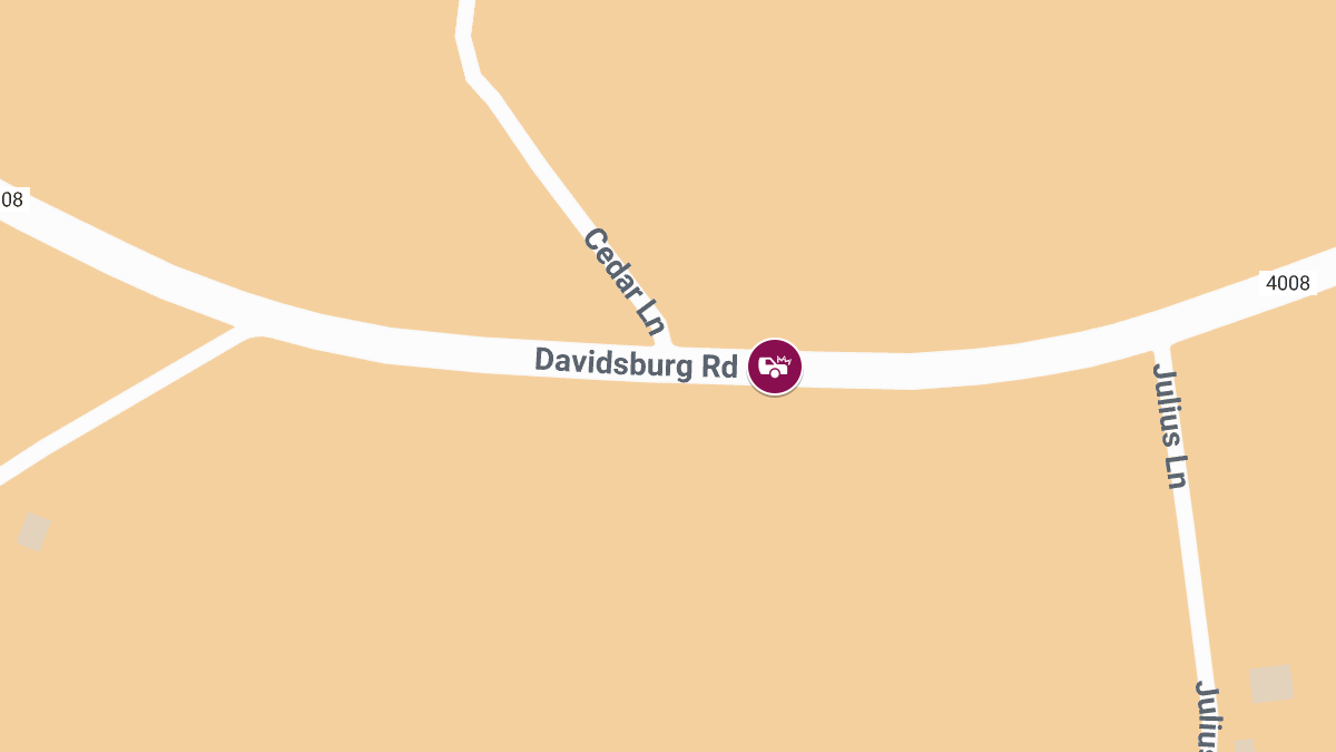 Accident with Injuries at Davidsburg Rd & Cedar Ln