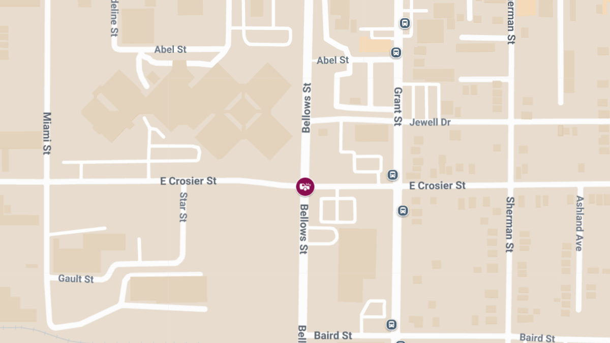 Accident with Injuries at E Crosier St and Bellows St