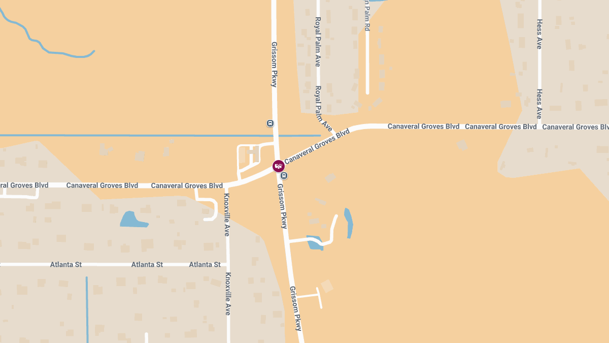 Accident with Injuries at Grissom Pkwy and Canaveral Groves Blvd
