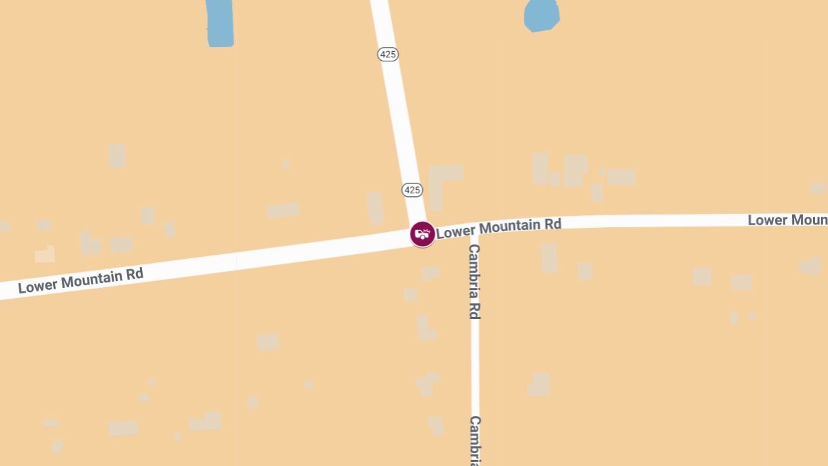 Accident with Injuries at Lower Mountain Rd & Cambria Rd