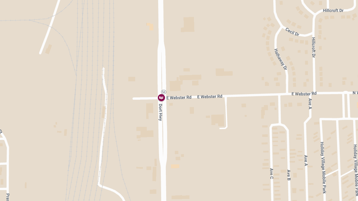 Accident with Injuries at N Dort Hwy and Webster Rd