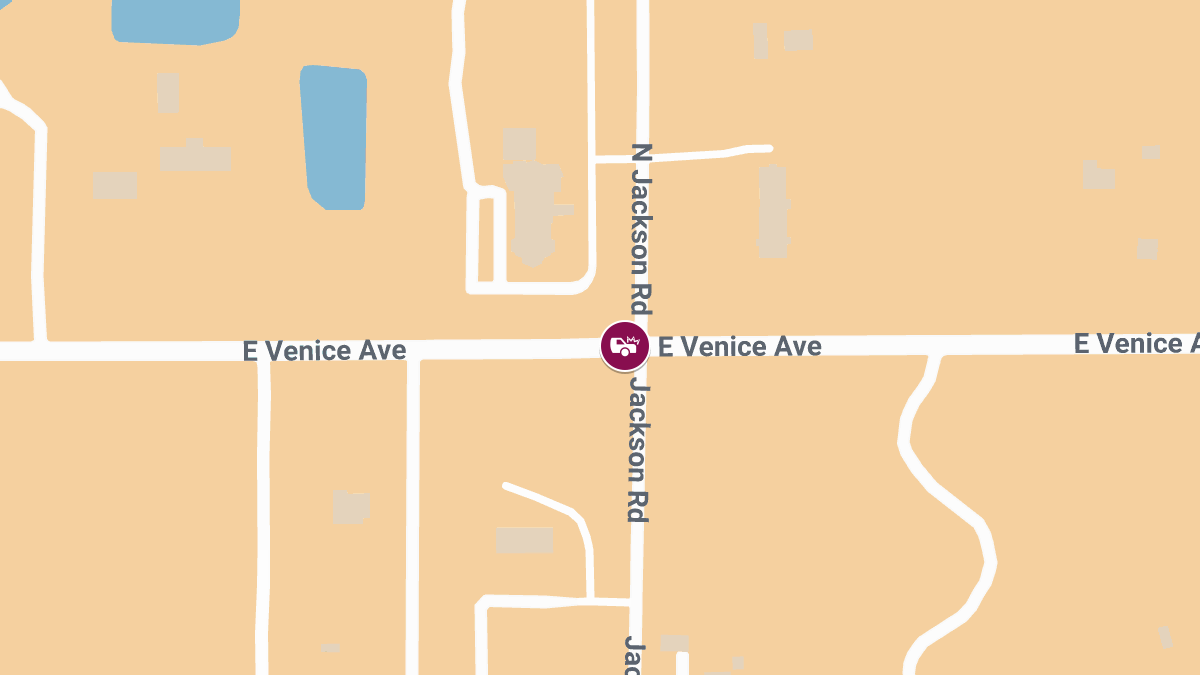 Accident with Injuries at S Jackson Rd & E Venice Ave