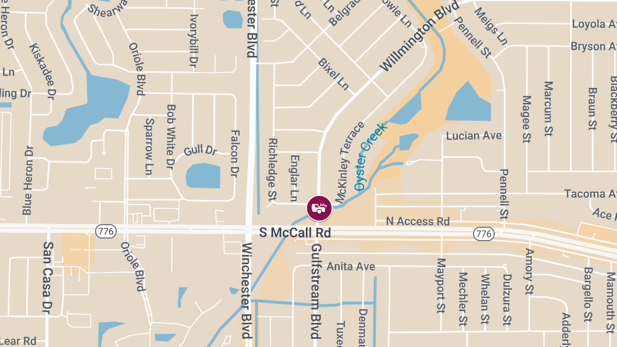 Accident with Injuries at S McCall Rd and Willmington Blvd