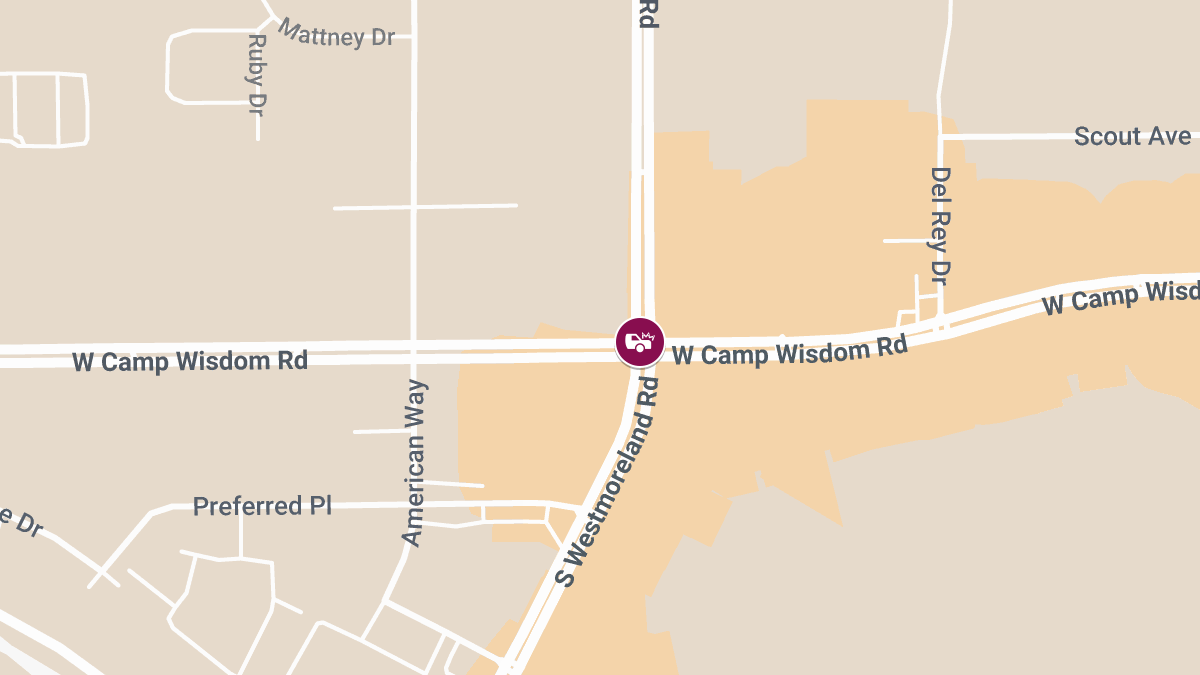 Accident with Injuries at S Westmoreland Rd & W Camp Wisdom Rd 