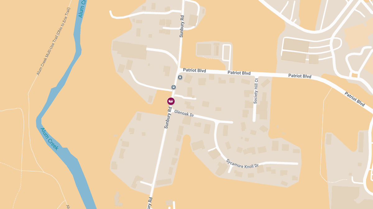 Accident with Injuries at Sunbury Rd and Glenoak Dr