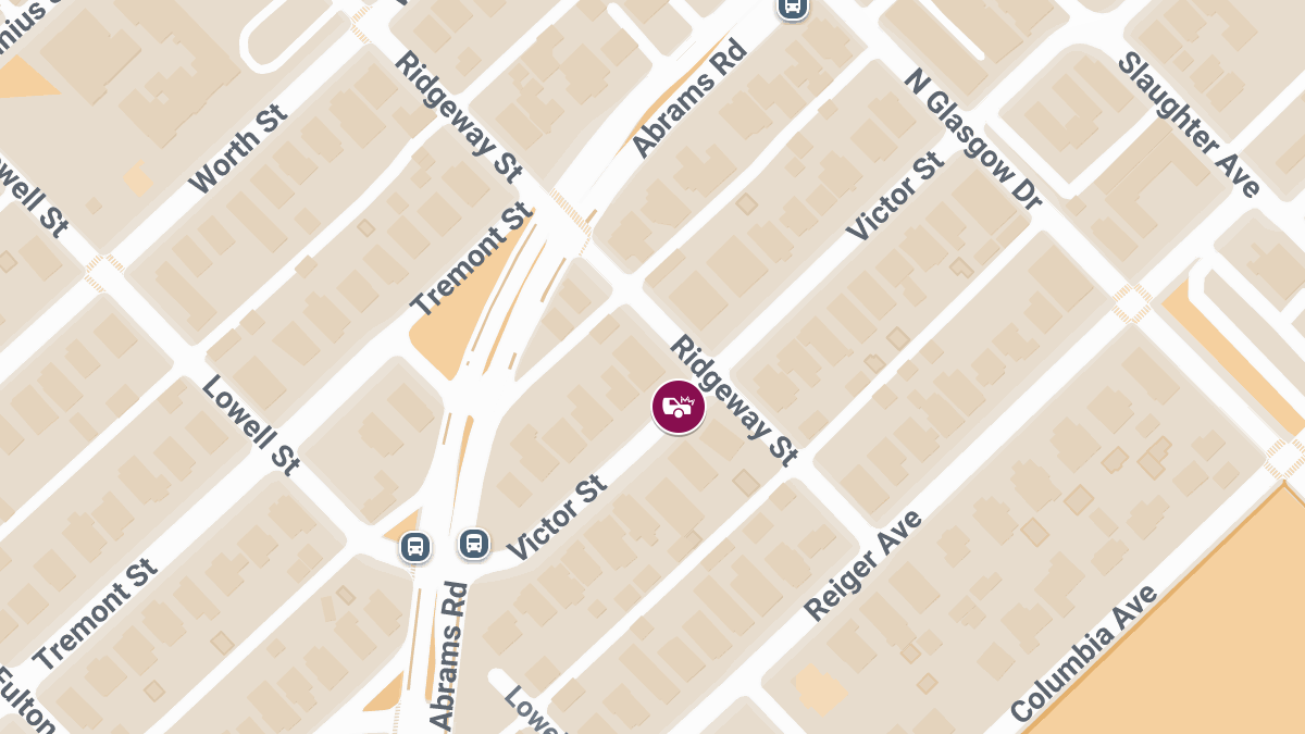 Accident with Injuries at Victor St & Ridgeway St 