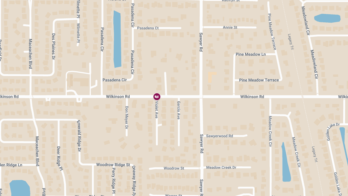 Accident with Injuries at Violet Ave and Wilkinson Rd