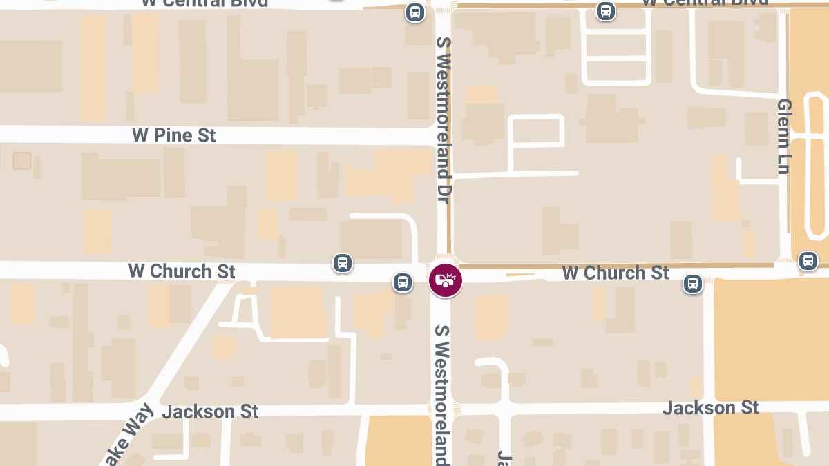 Accident with Injuries at W Church St and S Westmoreland Dr