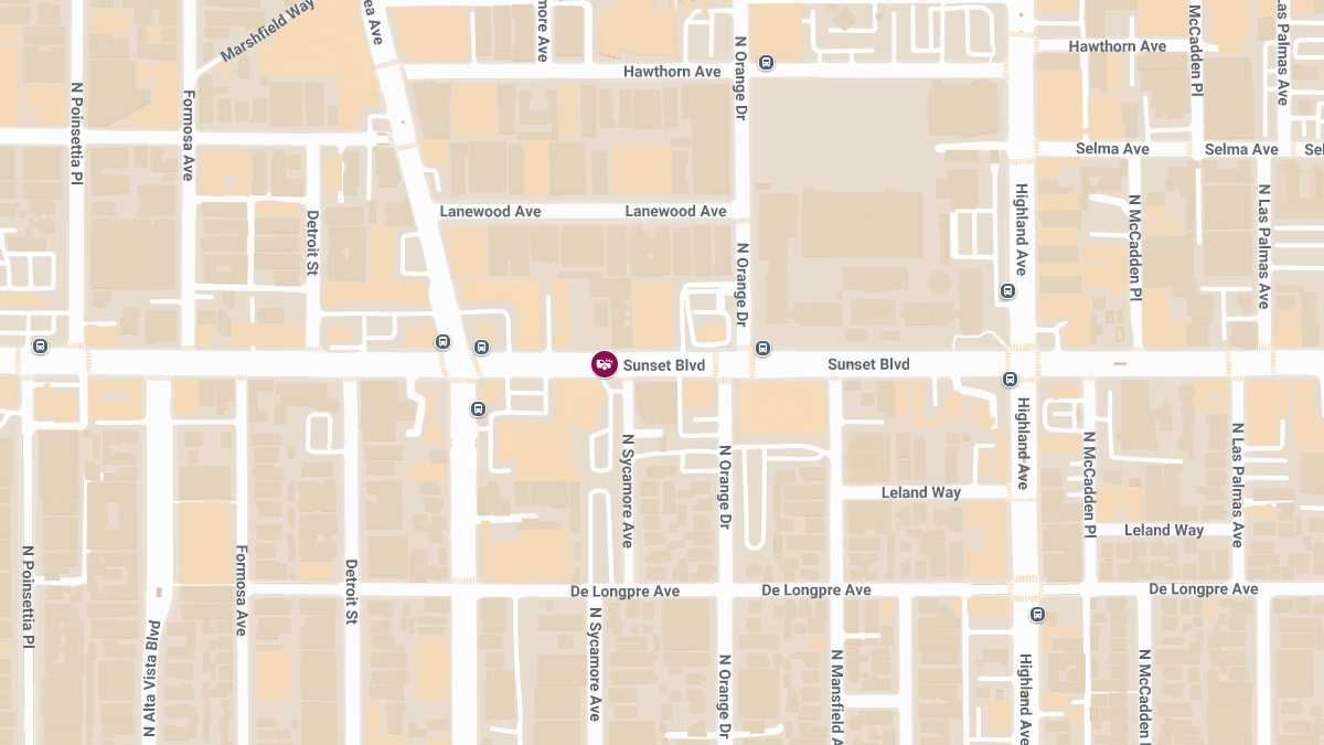 Accident with Injuries at W Sunset Blvd & N Sycamore Ave