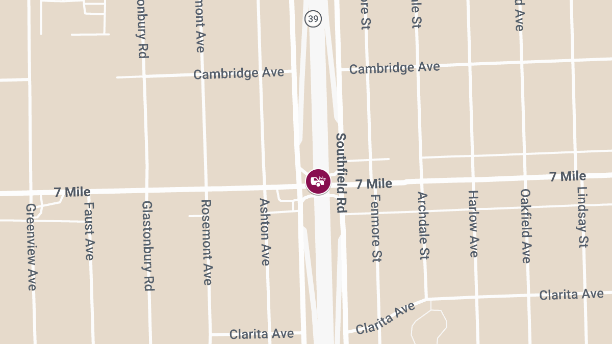 Accident with Injuries on Freeway Near Seven Mile and Southfield