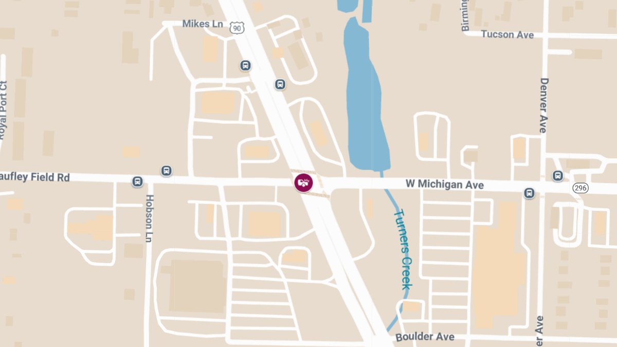 Accident with Injuries on Mobile Hwy at Saufley Field Rd