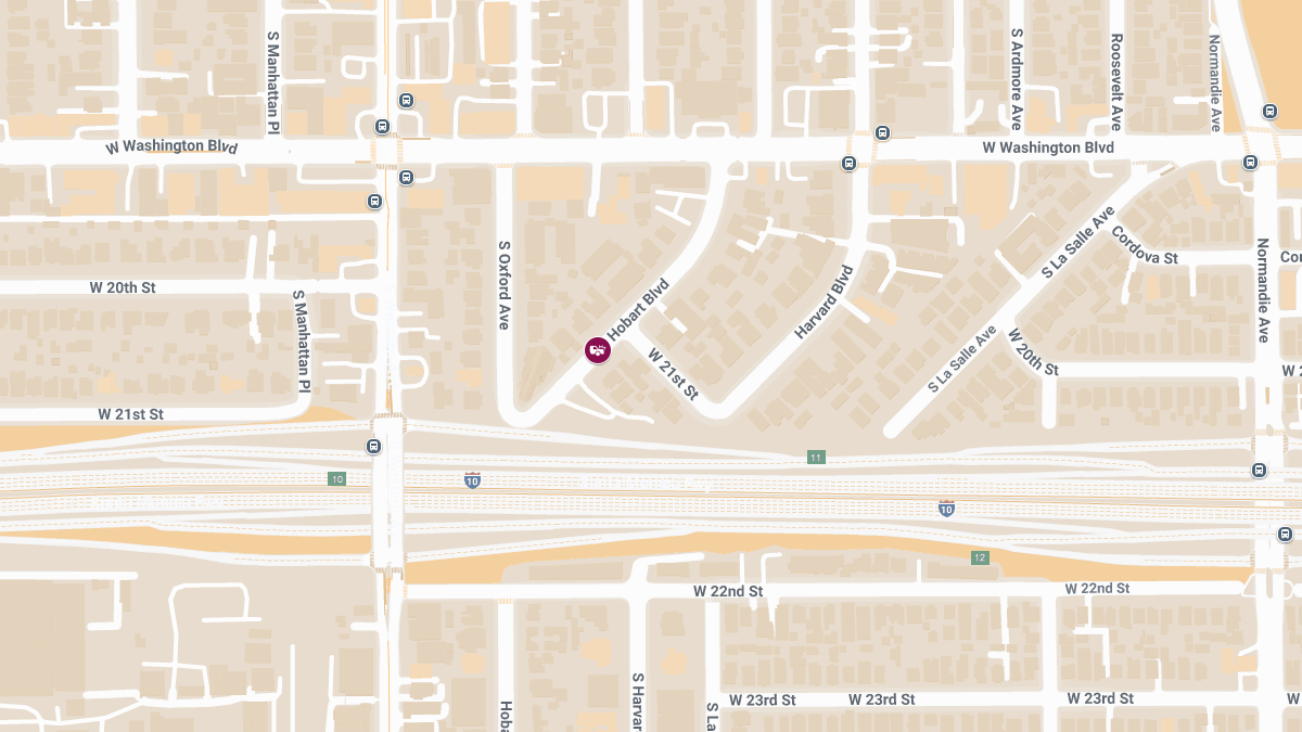 Accident with Injuries on S Hobart Blvd