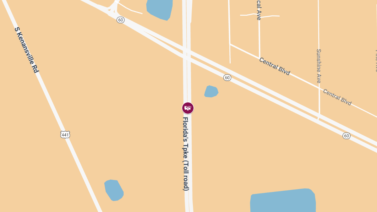 All Lanes Blocked Following Injury Accident on Florida’s Turnpike SB at MM85