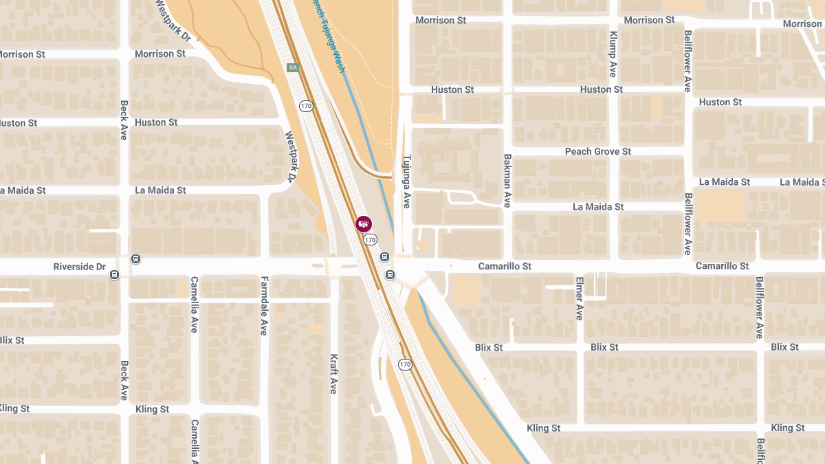 At Least 3 Injured in Multi-Vehicle Accident on 170 Fwy Near Riverside Dr