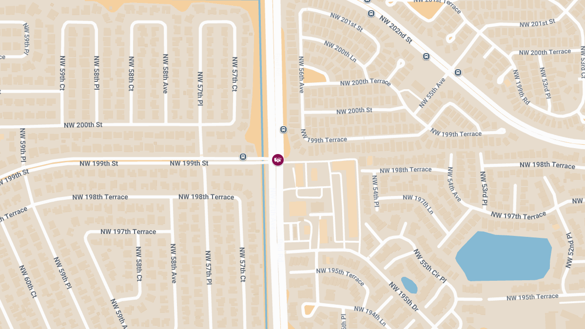 Auto Accident with Injuries and Roadblock on NW 57th Ave at NW 199th St