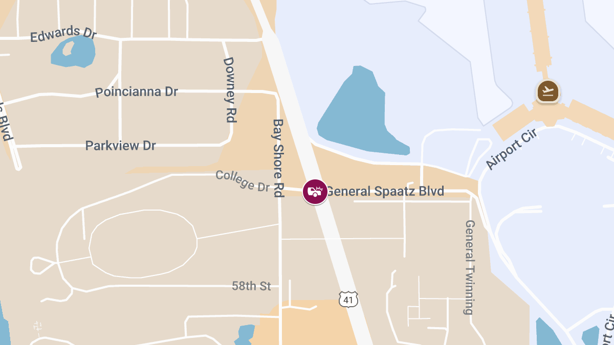 Auto Accident with Injuries at N Tamiami Trl & General Spaatz Blvd