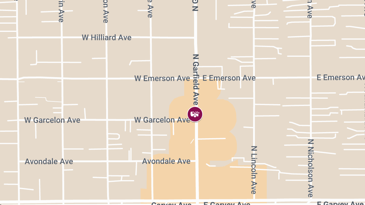 Auto Accident with Injuries on N Garfield Ave