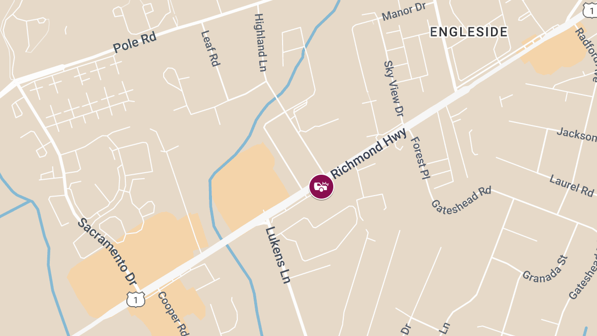 Auto Accident with Injury Near Mount Zephyr Park on Richmond Hwy