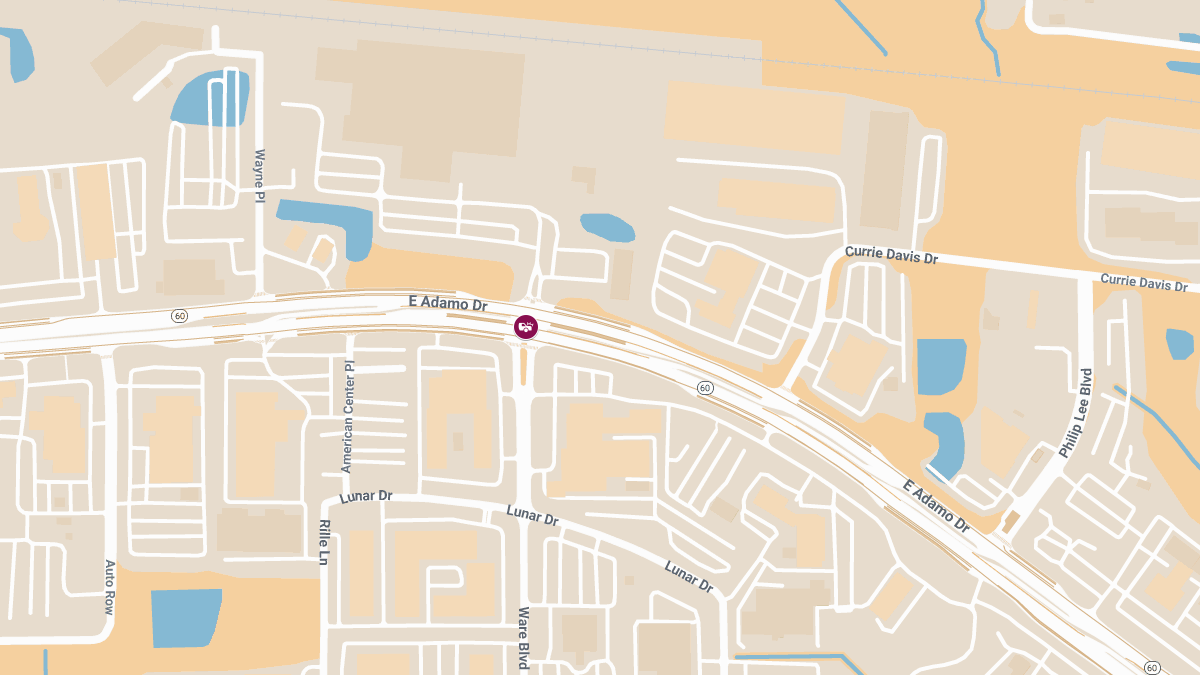 Auto Collision With Injuries at E Adamo Dr and S Ware Blvd