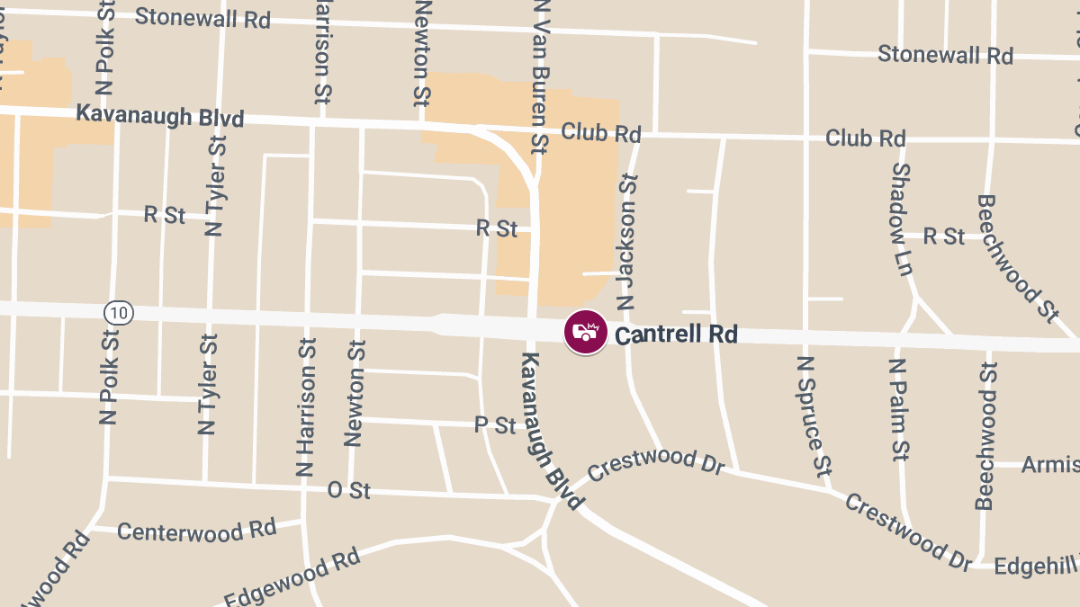 Auto Collision with Injuries at Cantrell Rd & N Jackson St