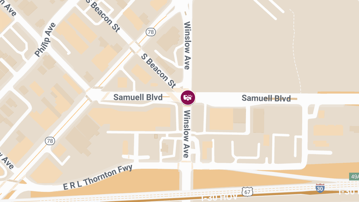 Auto Crash with Injuries at Samuell Blvd & Winslow Ave