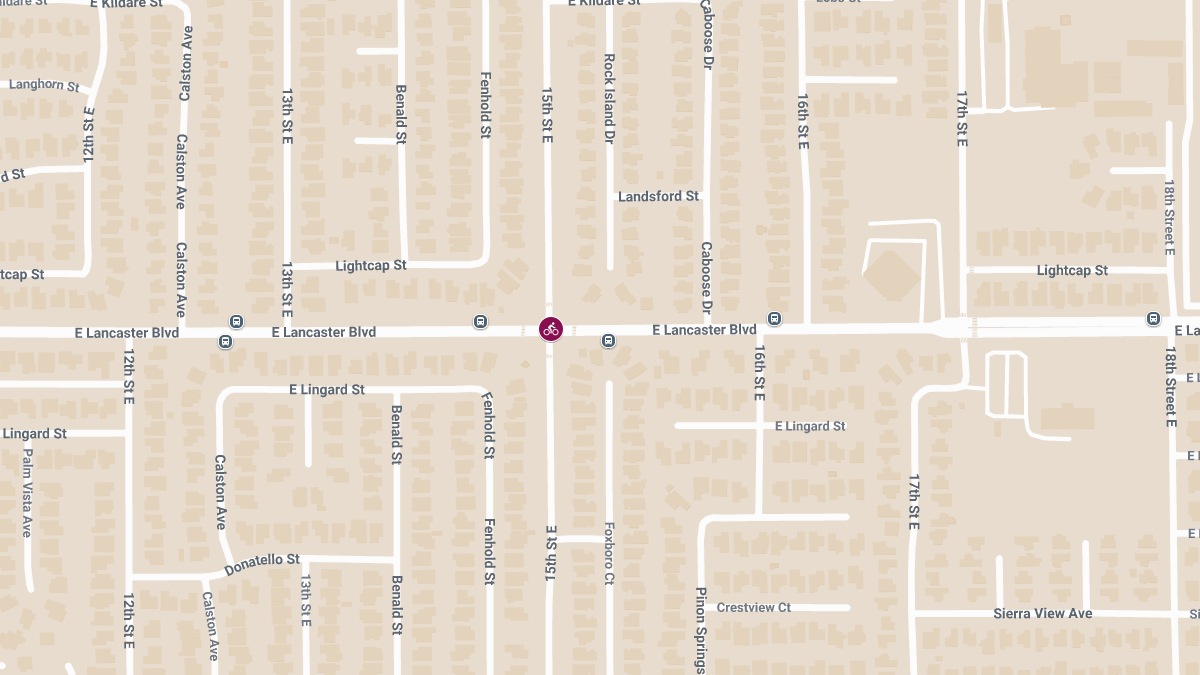 Bicyclist Hurt in Traffic Accident at Lancaster Blvd and 15th St E