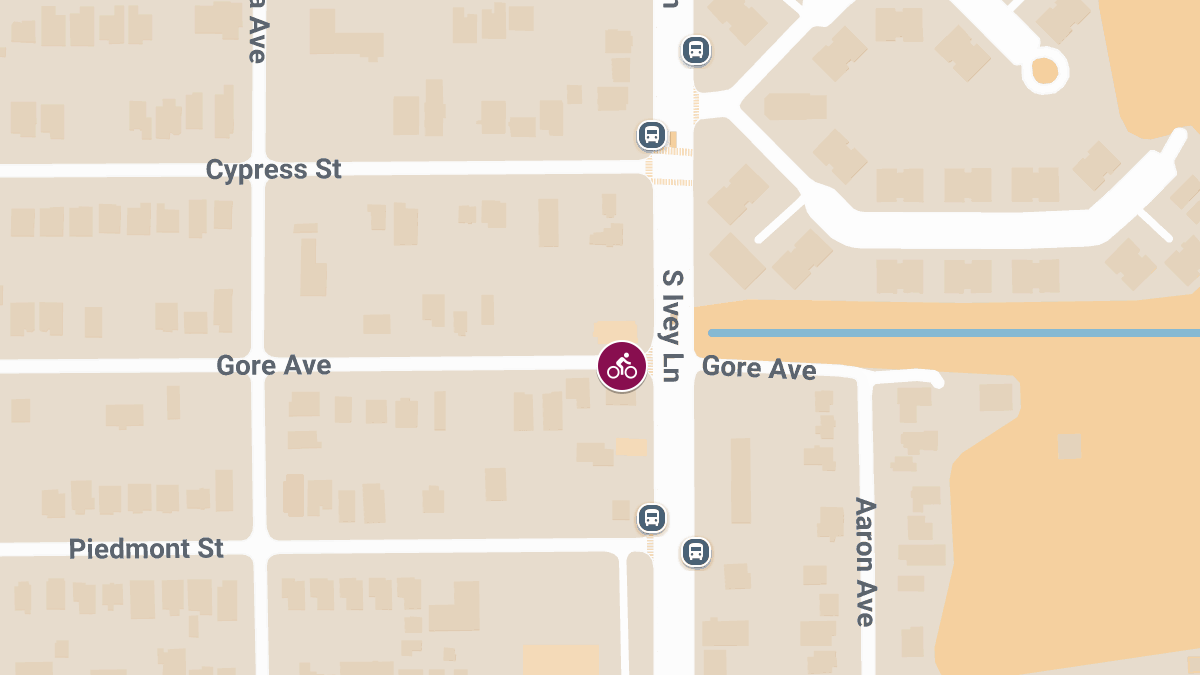 Bicyclist Injured After Being Struck by Vehicle at S Ivey Ln and Gore Ave