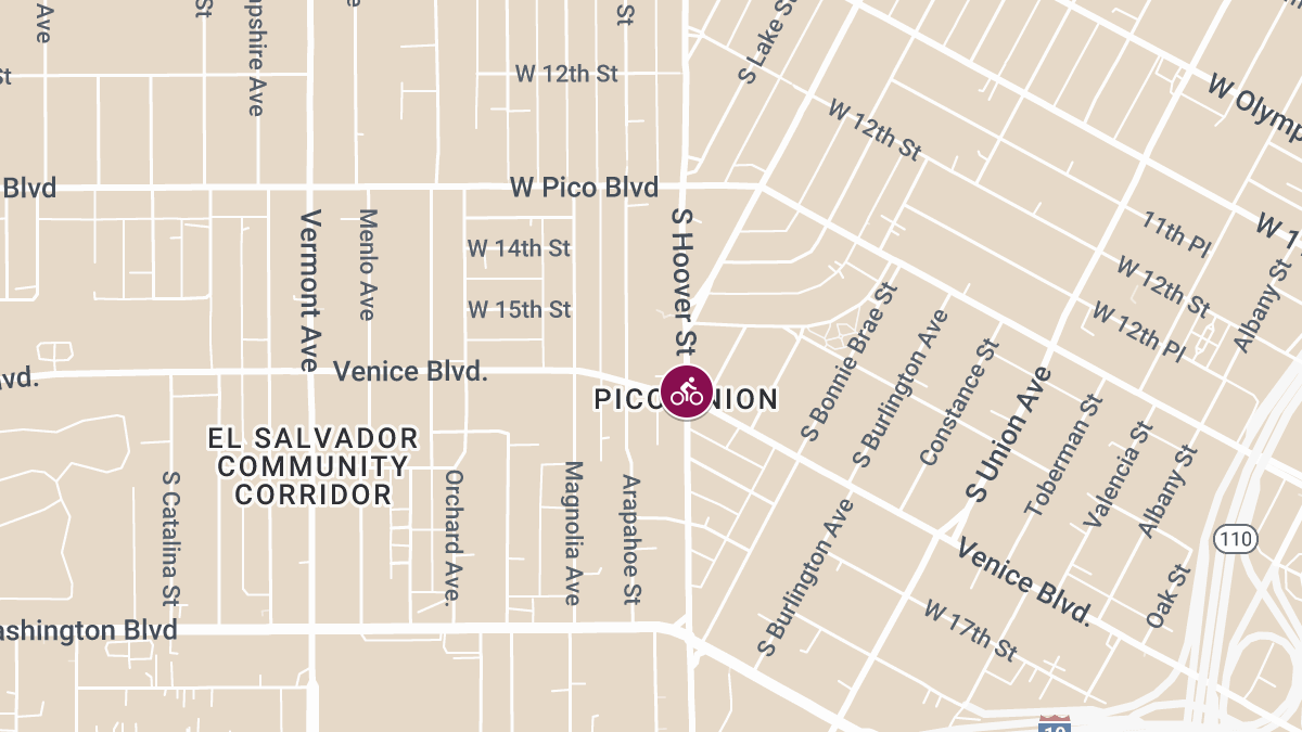 Bicyclist Injured in Accident Near S Hoover St