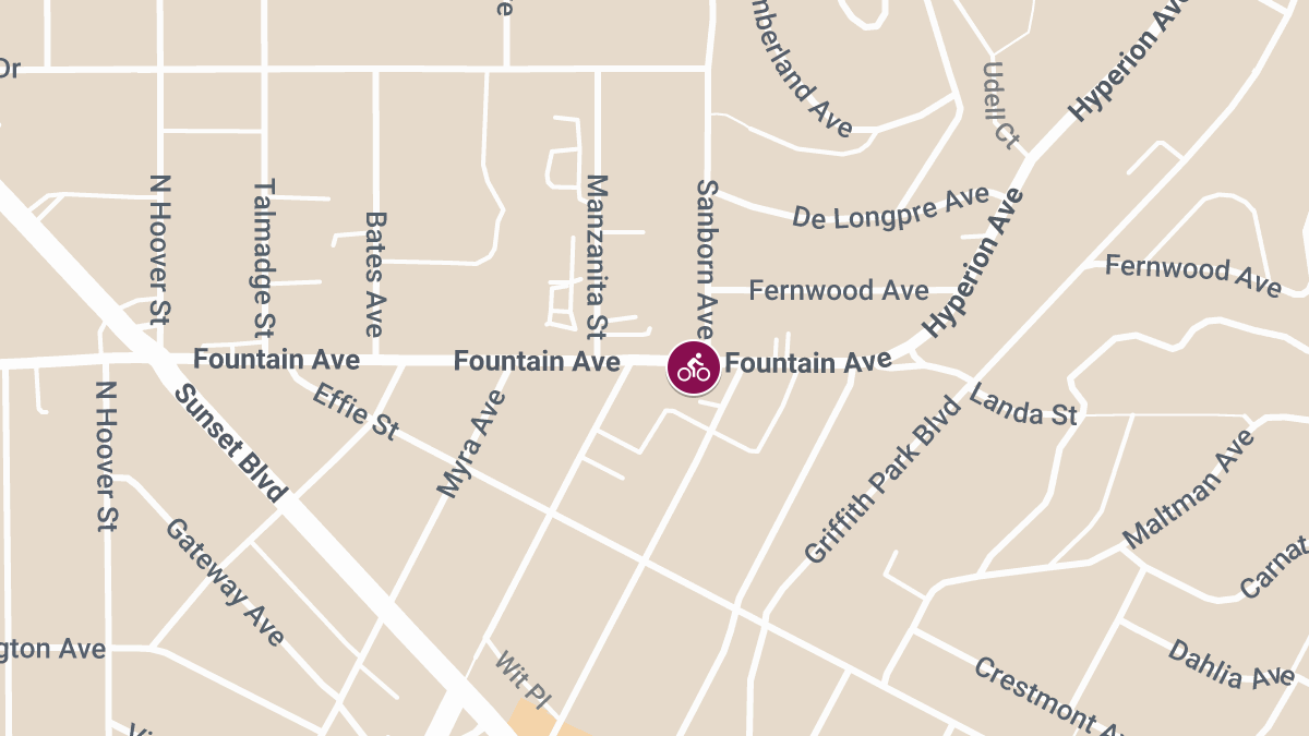 Bicyclist Injured in Accident at Fountain Ave & Sanborn Ave