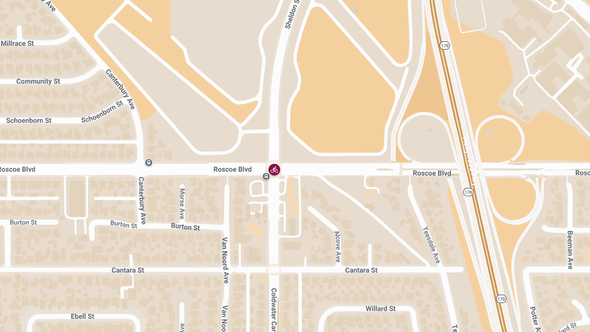 Bicyclist Injured in Accident at Roscoe Blvd and Coldwater Canyon Ave