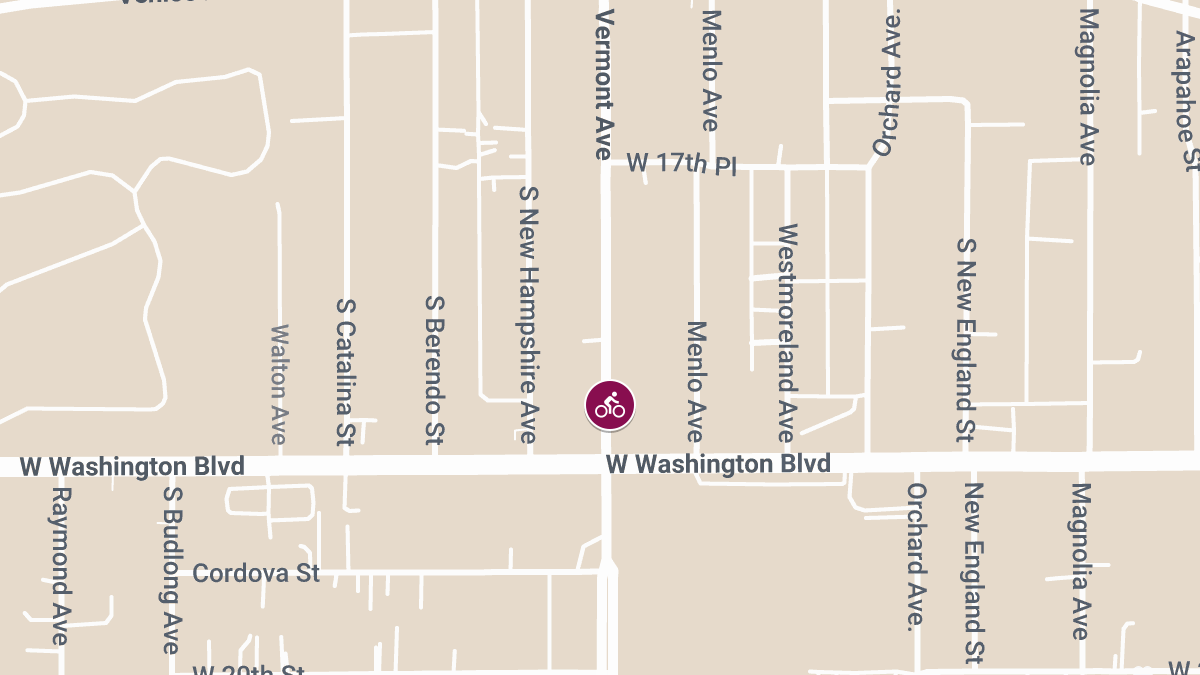 Bicyclist Injured in Accident at Vermont Ave & W Washington Blvd