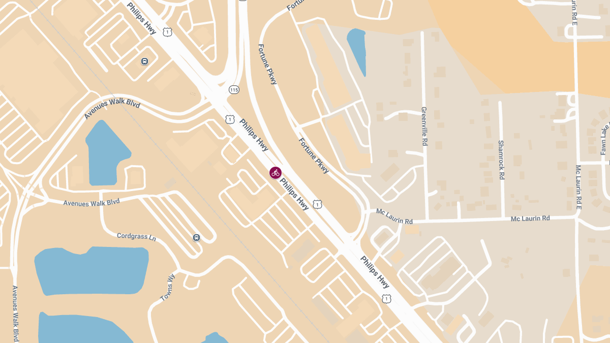 Bicyclist Killed in Crash on Philips Hwy Near Fortune Pkwy