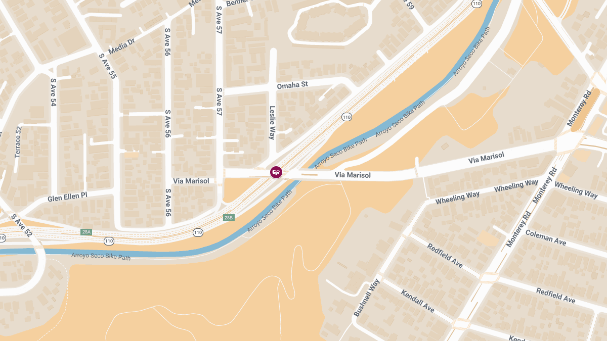 Car Accident Reported With Injuries on CA-110 N at Via Marisol